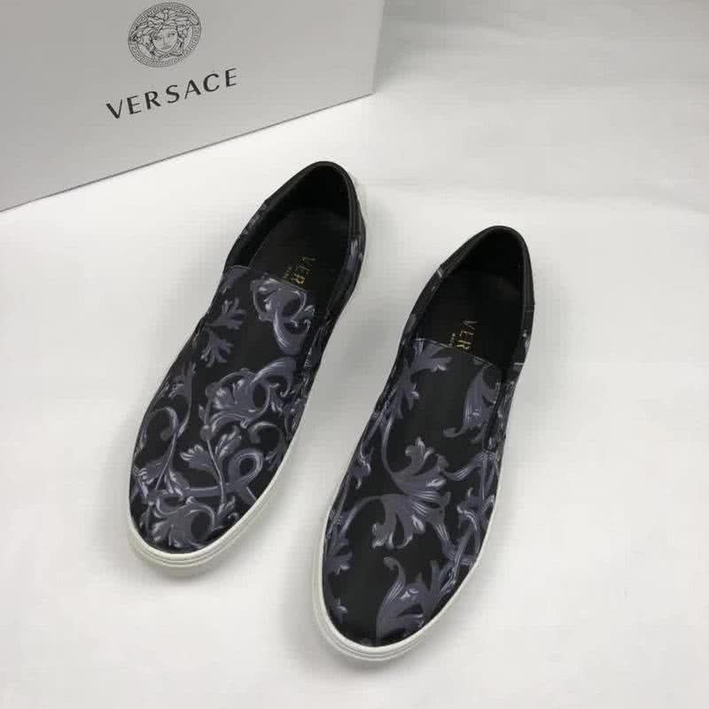 Versace Quality Loafers Classic Non-slip Design Black Men 3