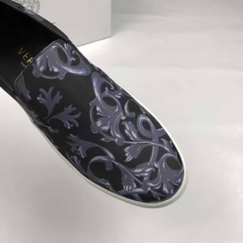 Versace Quality Loafers Classic Non-slip Design Black Men 6