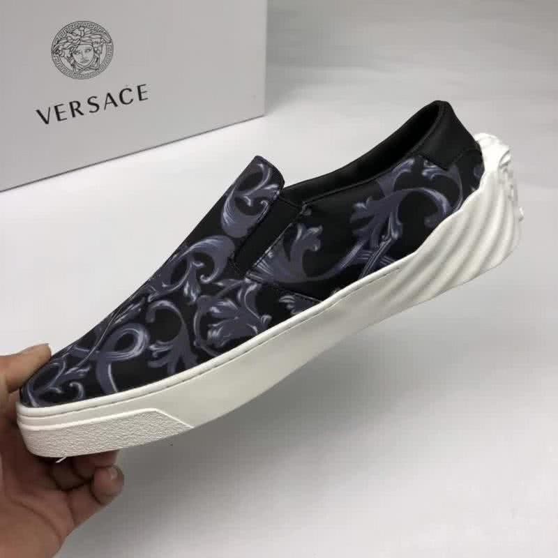 Versace Quality Loafers Classic Non-slip Design Black Men 7