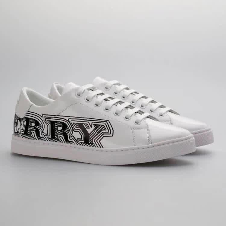 Burberry Fashion Comfortable Shoes Cowhide White Men 3