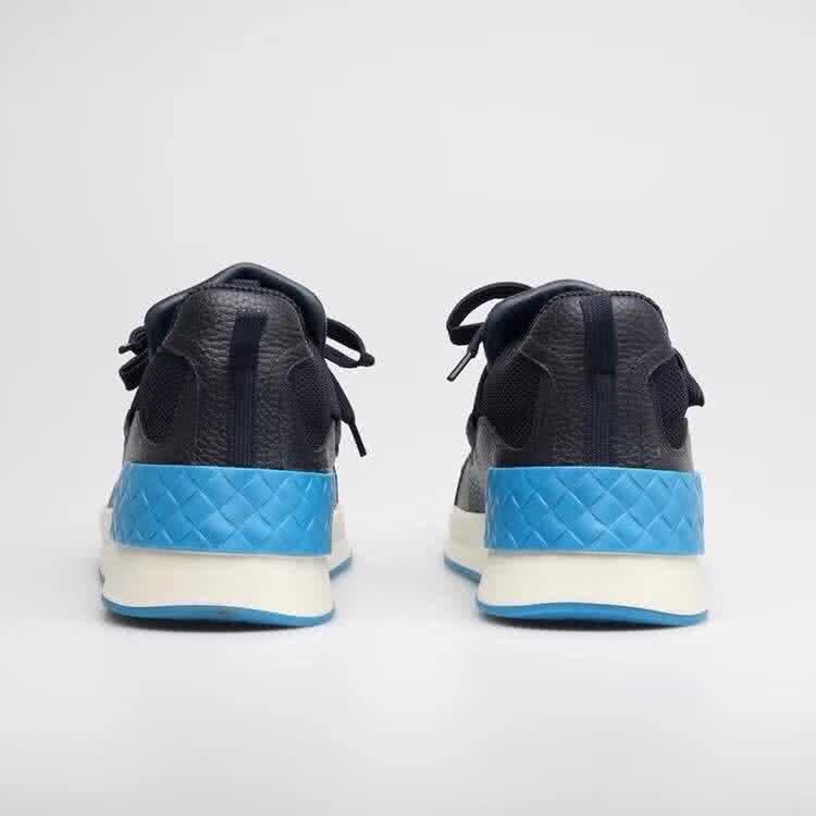 Bottega Veneta New Cowhide Sneakers Woven Black And Blue Men 4
