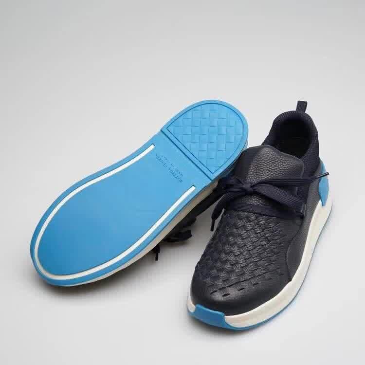 Bottega Veneta New Cowhide Sneakers Woven Black And Blue Men 7