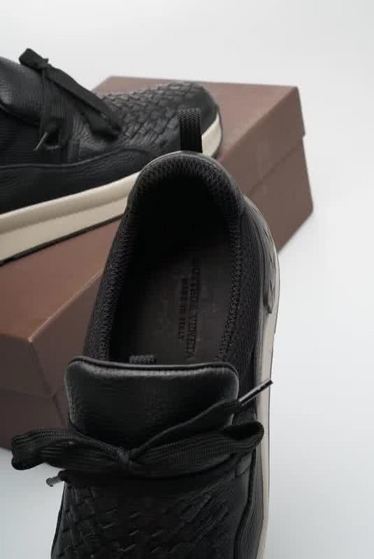 Bottega Veneta New Cowhide Sneakers Woven Black And Gray Men 8