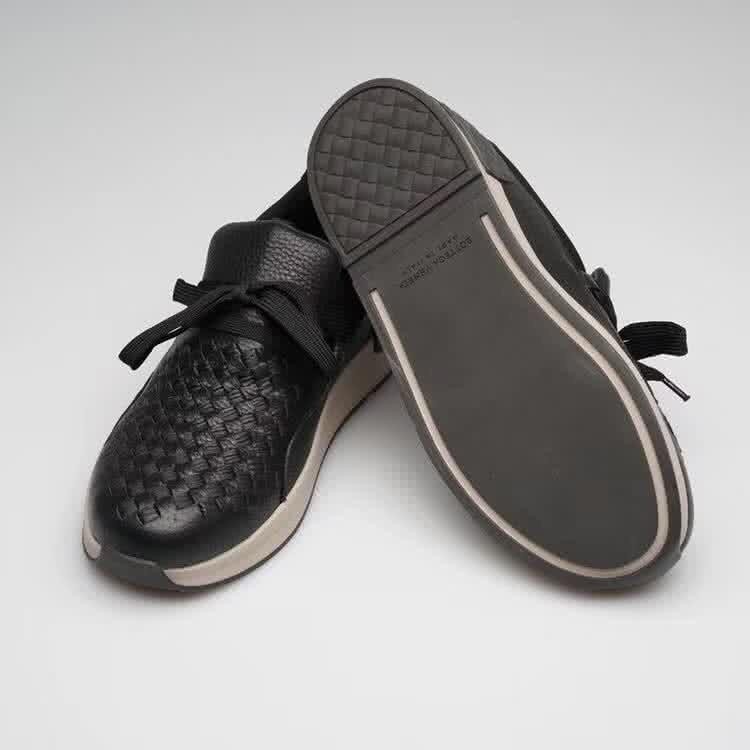 Bottega Veneta New Cowhide Sneakers Woven Black And Gray Men 9