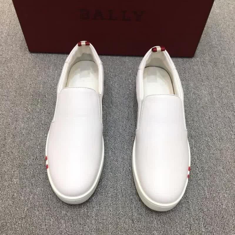Bally Fashion Leather Shoes Cowhide White Men 2