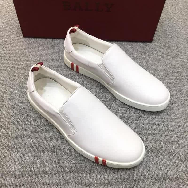 Bally Fashion Leather Shoes Cowhide White Men 3