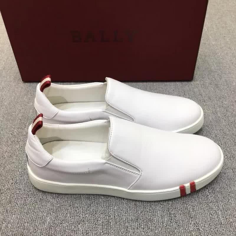 Bally Fashion Leather Shoes Cowhide White Men 5