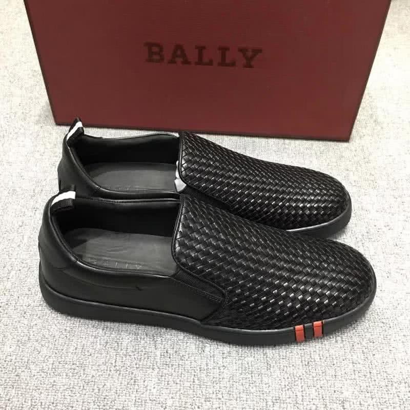 Bally Fashion Leather Shoes Cowhide Black Men 5