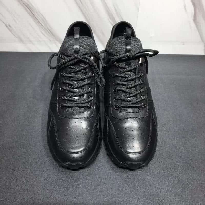 Fendi Sneakers Calf Leather All Black Men 2