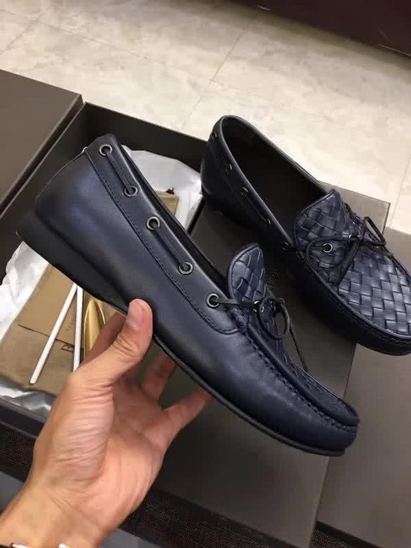 Bottega Veneta Top Quality Loafers Woven Blue Men 4