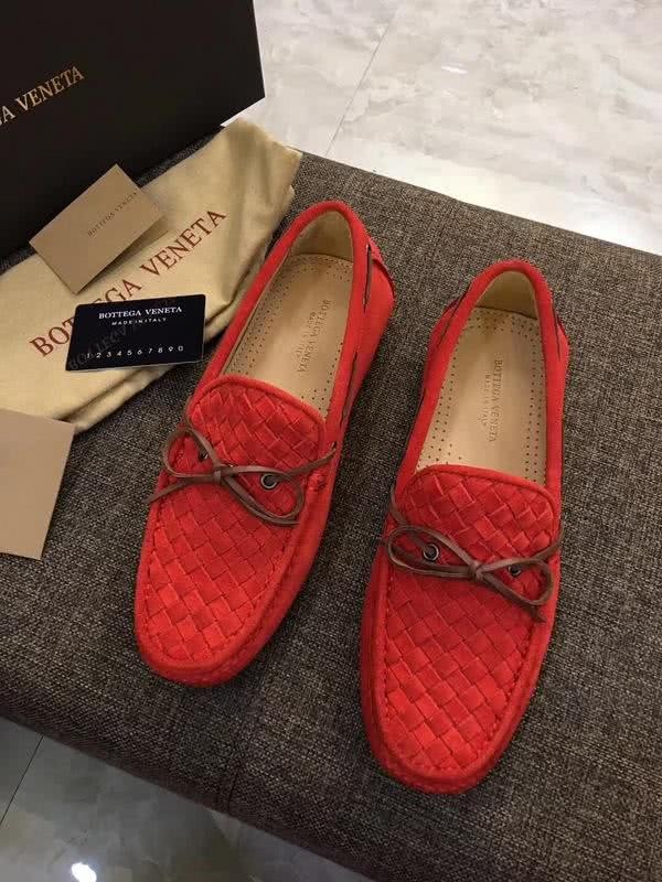 Bottega Veneta Classic Fabric Loafers Woven Red Men 1