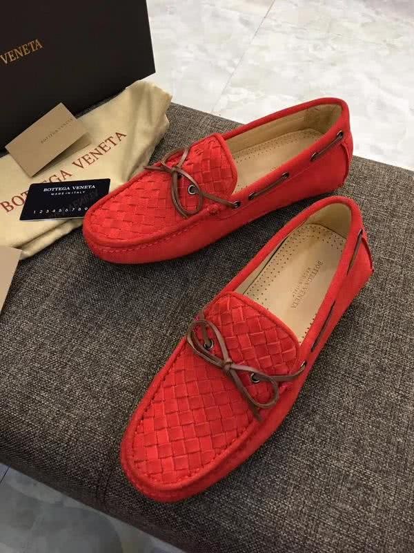Bottega Veneta Classic Fabric Loafers Woven Red Men 3