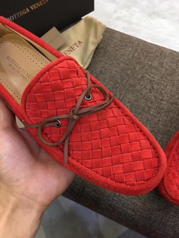 Bottega Veneta Classic Fabric Loafers Woven Red Men 5