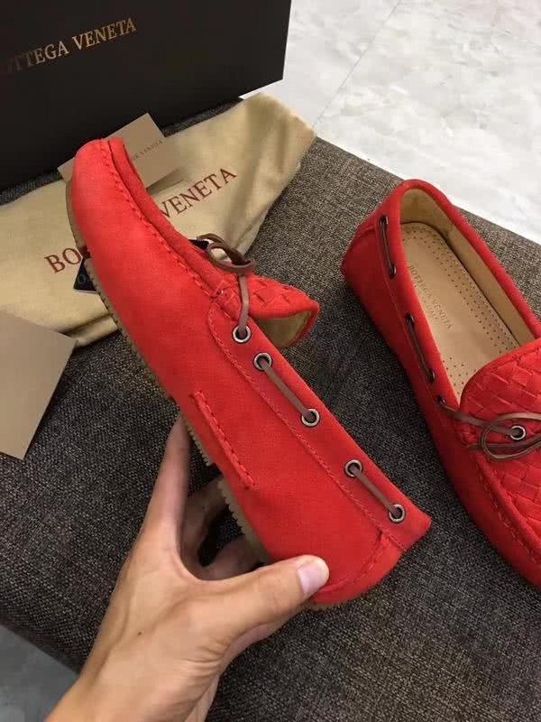 Bottega Veneta Classic Fabric Loafers Woven Red Men 7