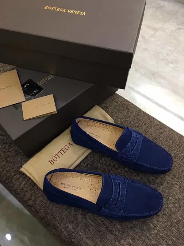 Bottega Veneta Top Quality Loafers Fabric Blue Men 3