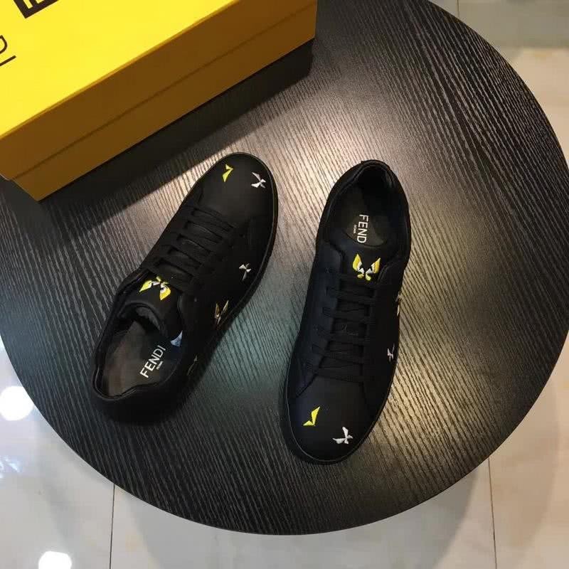 Fendi Sneakers Embroidery All Black Men 9