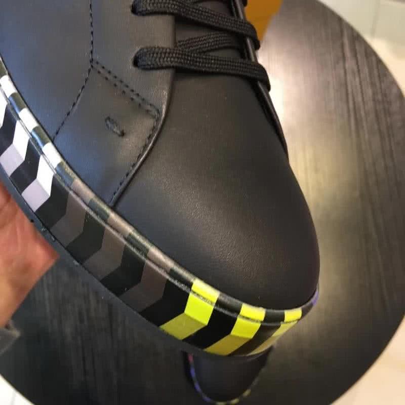 Fendi Sneakers All Black Colorful Shoe Edge Men 7