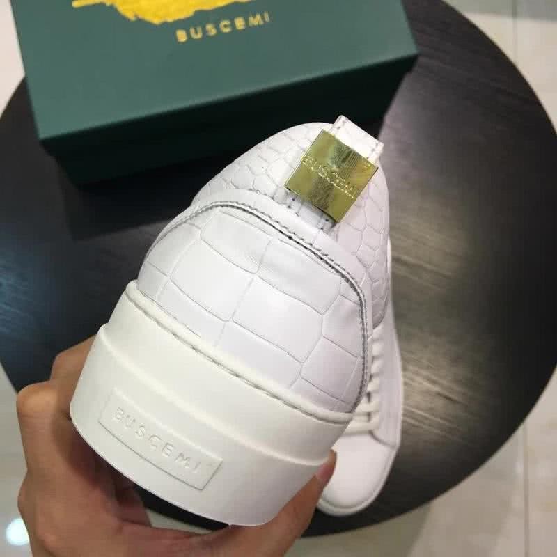 Buscemi Sneakers Leather All White Men 4
