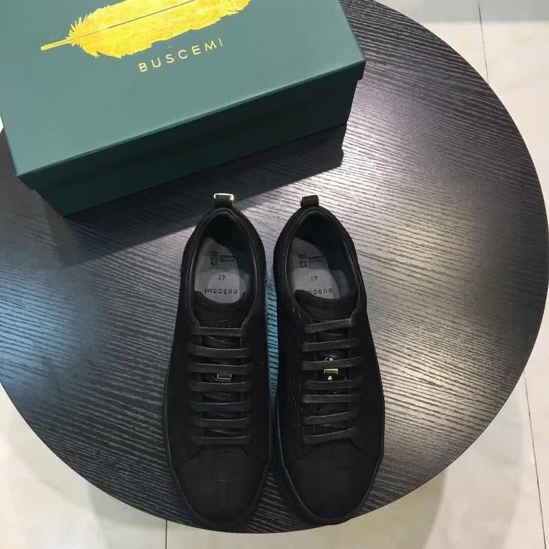Buscemi Sneakers Leather All Black Men 2