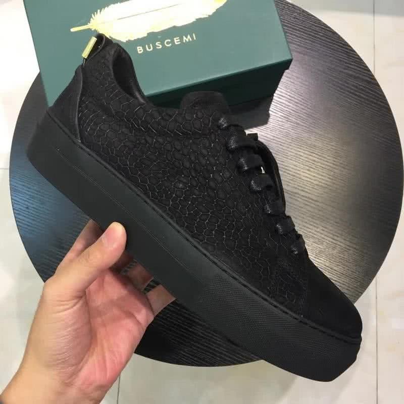 Buscemi Sneakers Leather All Black Men 4