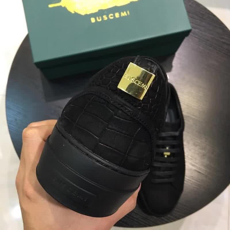 Buscemi Sneakers Leather All Black Men 5