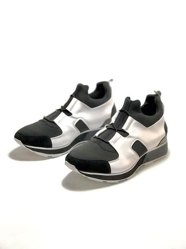 Hermes Fashion Comfortable Shoes Cowhide Black And White Men 5