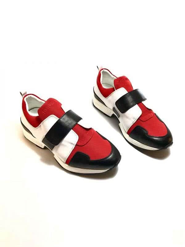 Hermes Fashion Comfortable Shoes Cowhide Red And White Men 2
