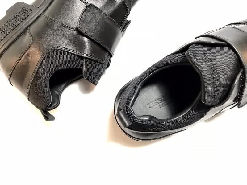 Hermes Fashion Comfortable Shoes Cowhide Black Men 3