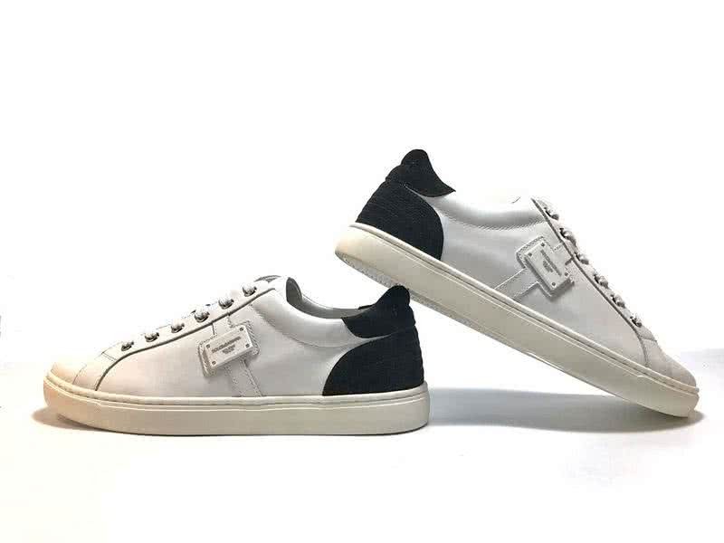 Dolce & Gabbana Sneakers Leather White Black Men 3