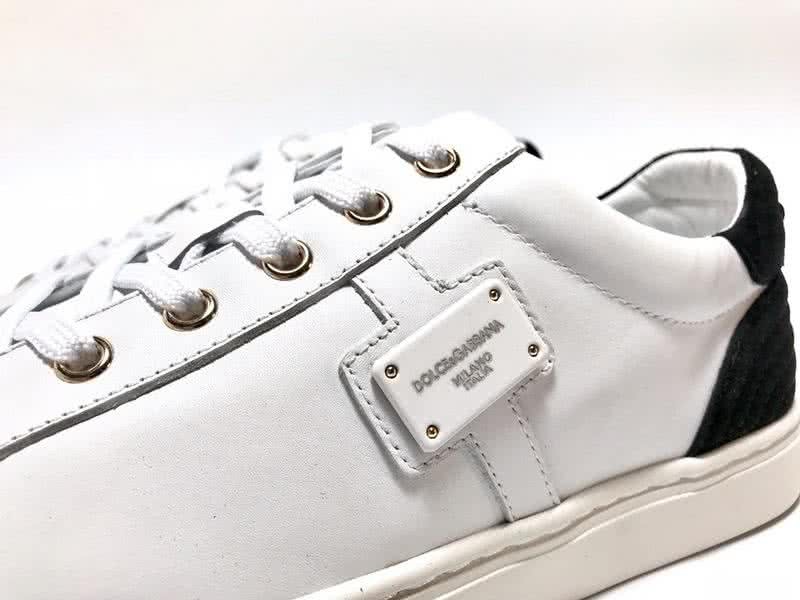 Dolce & Gabbana Sneakers Leather White Black Men 5