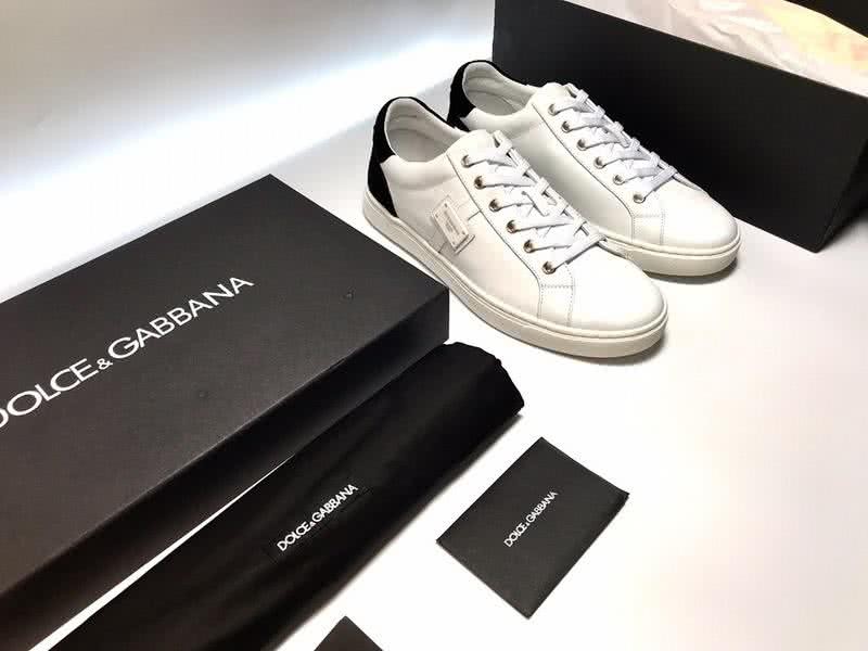 Dolce & Gabbana Sneakers Leather White Black Men 6