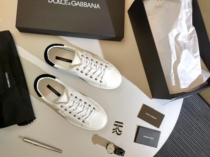 Dolce & Gabbana Sneakers Leather White Black Men 1