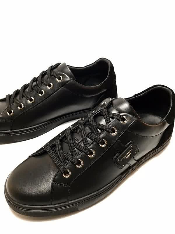 Dolce & Gabbana Sneakers Leather All Black Men 5