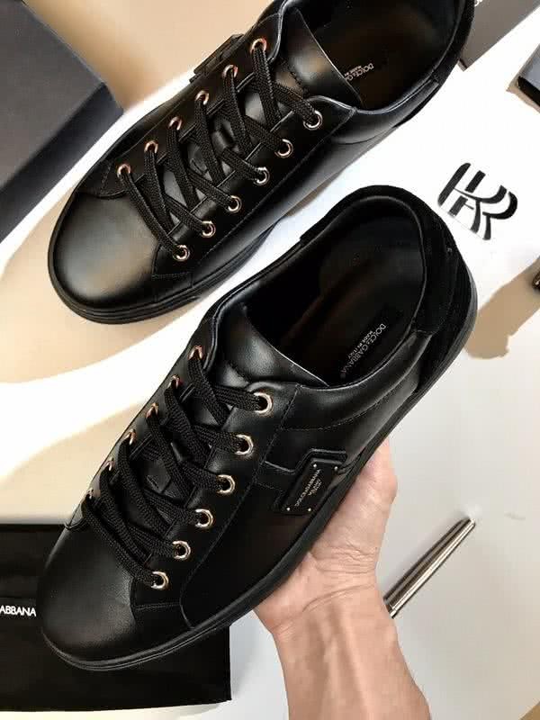 Dolce & Gabbana Sneakers Leather All Black Men 8