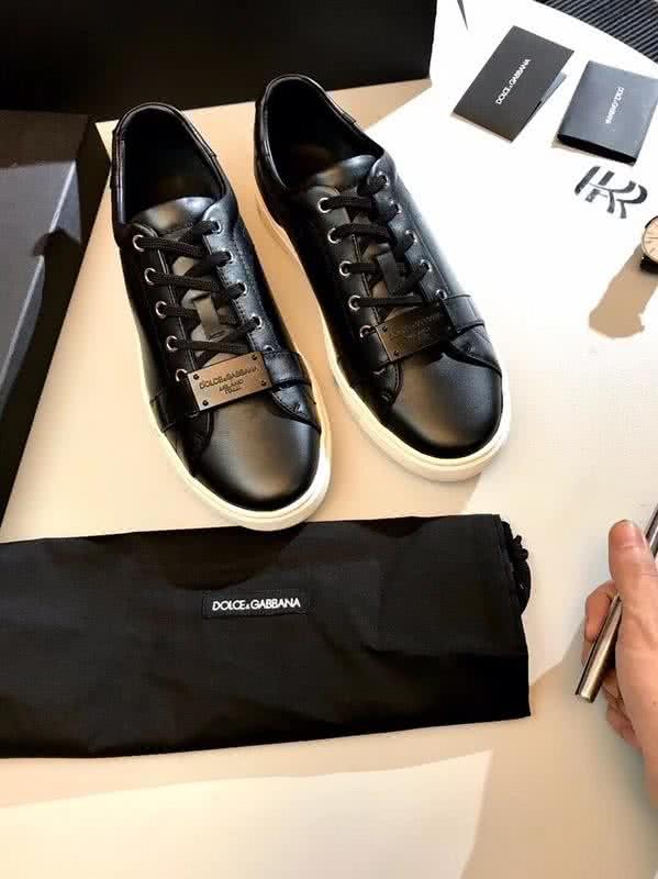Dolce & Gabbana Sneakers Leather Black Upper Rubber Sole Men 1