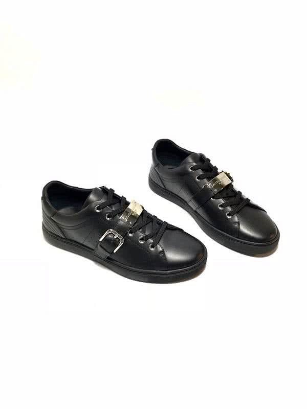 Dolce & Gabbana Sneakers Leather Buckle Black Men 1
