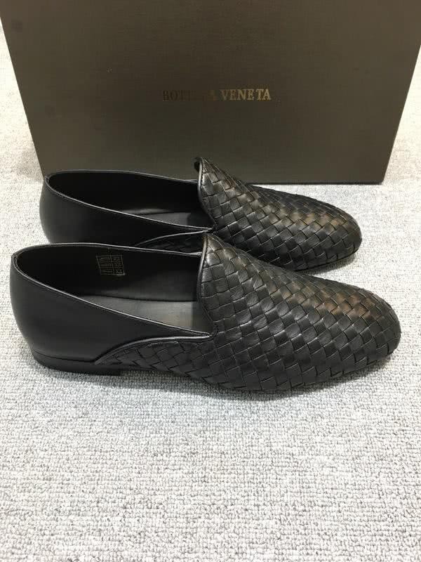 Bottega Veneta Classic Cowhide Top Quality  Loafers Woven Black Men 1