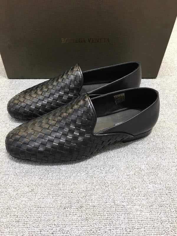 Bottega Veneta Classic Cowhide Top Quality  Loafers Woven Black Men 4