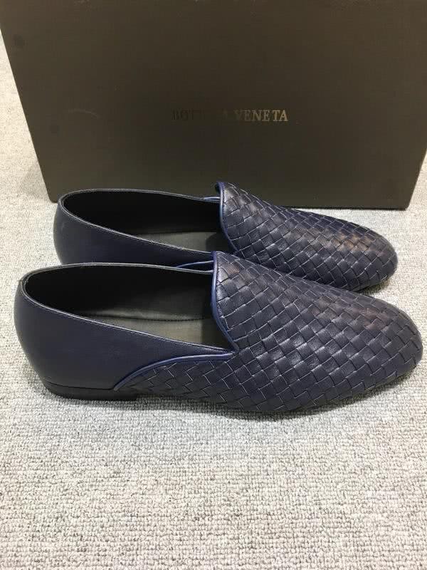 Bottega Veneta Classic Cowhide Top Quality  Loafers Woven Blue Men 3