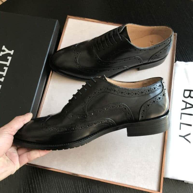 Bally Business Leather Shoes Cowhide Black Men 6