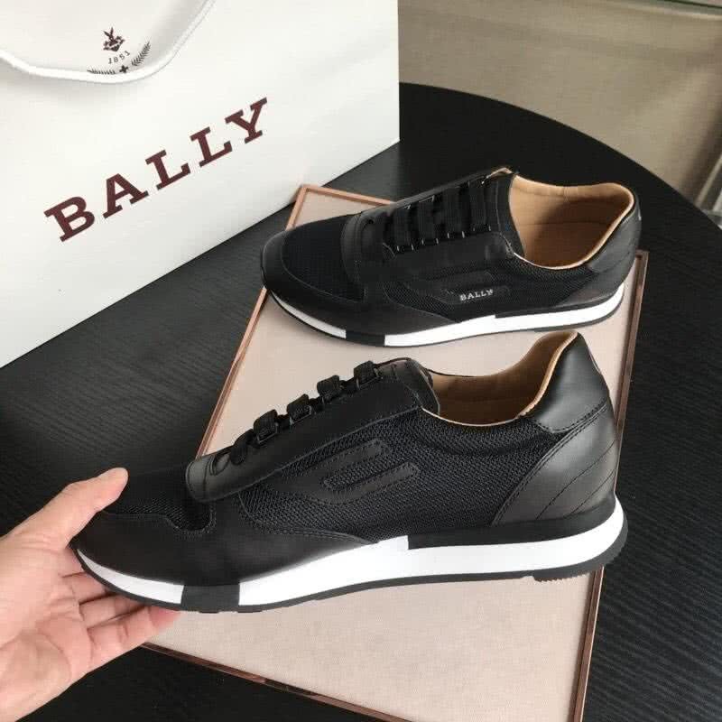 Bally Fashion Leather Shoes Cowhide Black Men 5