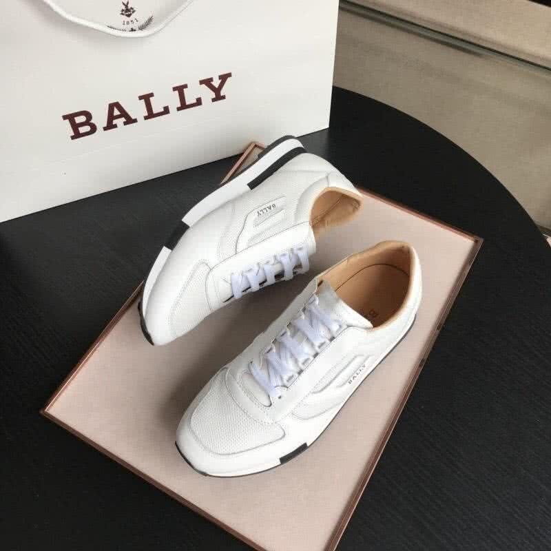 Bally Fashion Leather Shoes Cowhide White Men 4