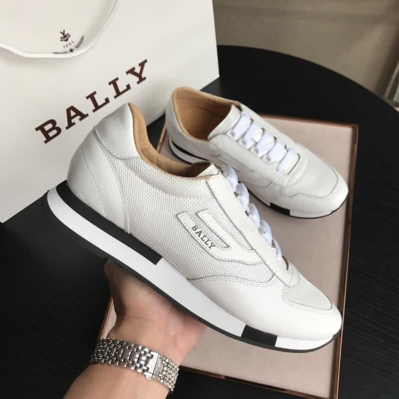 Bally Fashion Leather Shoes Cowhide White Men 6