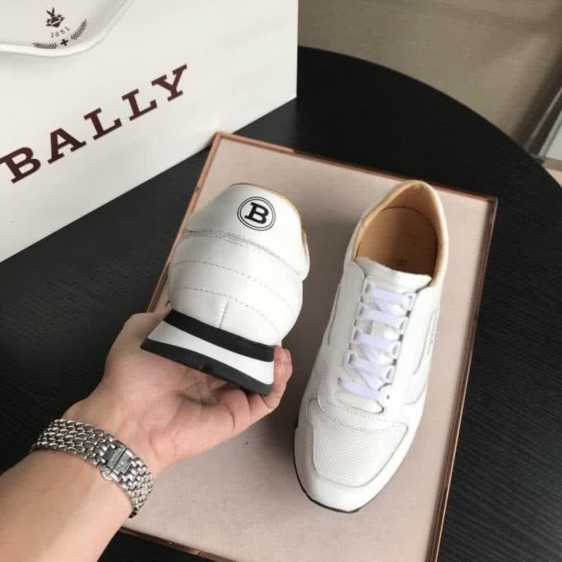 Bally Fashion Leather Shoes Cowhide White Men 8