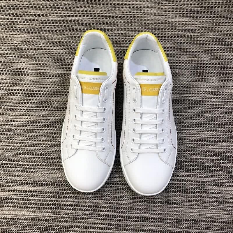 Dolce & Gabbana Sneakers White Letters White And Lemon Men 2