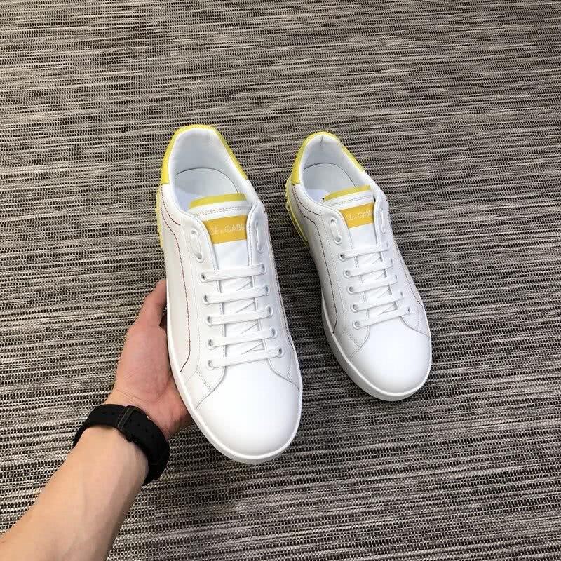 Dolce & Gabbana Sneakers White Letters White And Lemon Men 3