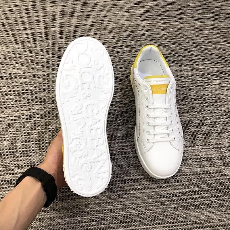 Dolce & Gabbana Sneakers White Letters White And Lemon Men 6