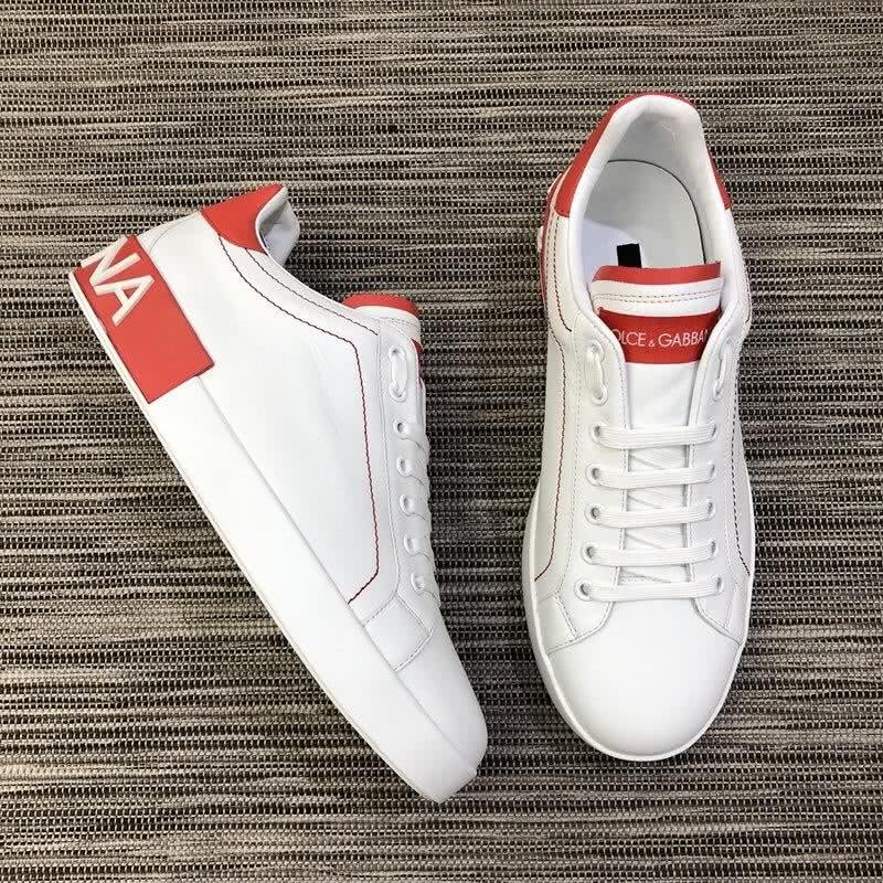 Dolce & Gabbana Sneakers White Letters White And Red Men 6