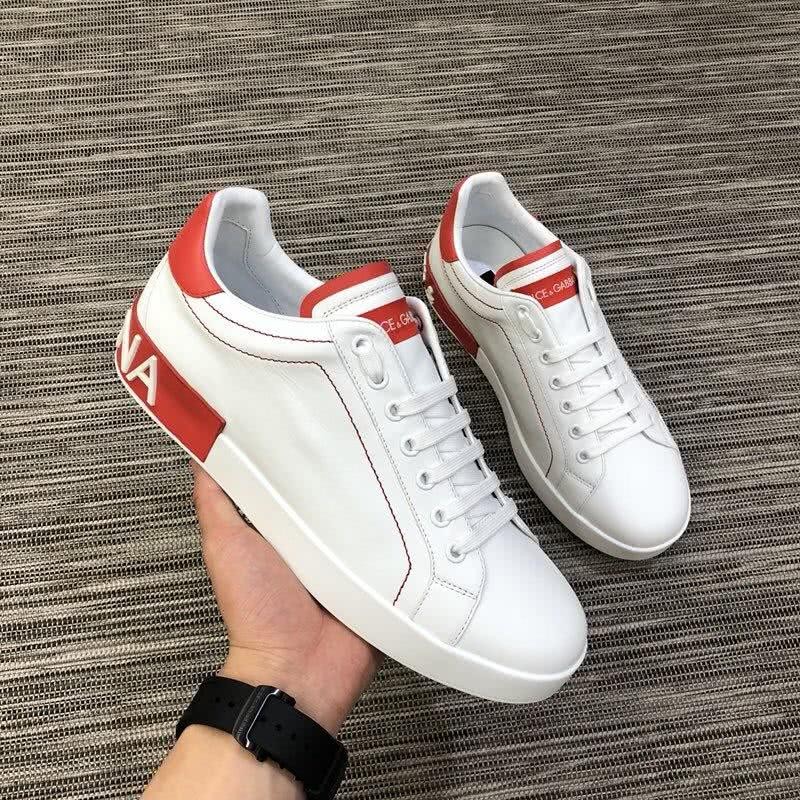 Dolce & Gabbana Sneakers White Letters White And Red Men 7