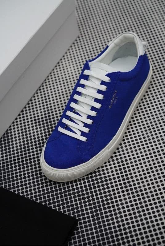 Givenchy Sneakers Blue Upper White Sole And Shoelaces Rubber Sole Men 2